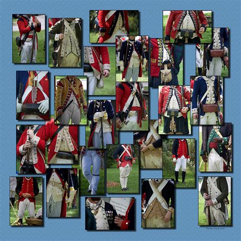 Military Uniforms Revolutionary War Frontside Collage Photograph By Thomas Woolworth Pixels