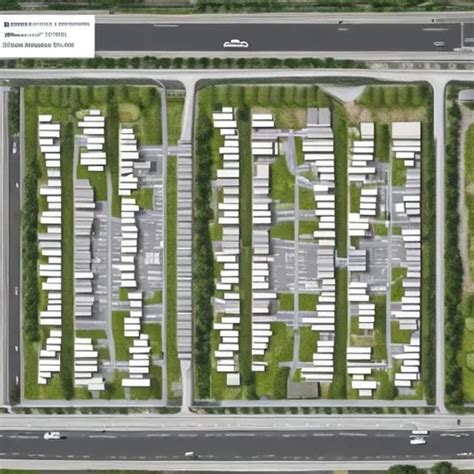 A Plan For Asphalt Parking Lots 36 Meters Wide And