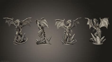 Figurines Heroes Monsters And Demons Everdark Elves Black Dragon