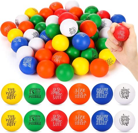 200 Pack Motivational Stress Relief Balls Anxiety Sensory Balls Bulk