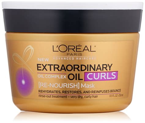 L Oreal Paris Hair Care Advanced Extraordinary Oil Curls Mask 8 5 Fluid Ounce Loreal Paris Hair