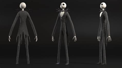 Jack Skellington Character Rigged For Maya D D Molier International