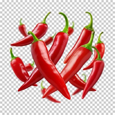 Premium Psd Chili Peppers Isolated On Transparent Background