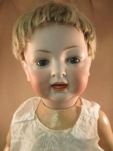 Antique German Bisque Character Baby Hertel Schwab Doll Compo Body