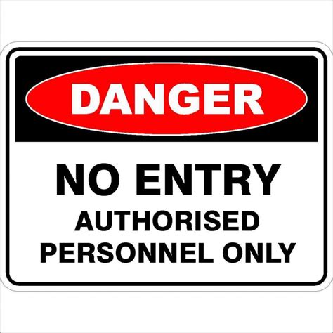 NO ENTRY AUTHORISED PERSONNEL ONLY Buy Now Discount Safety Signs