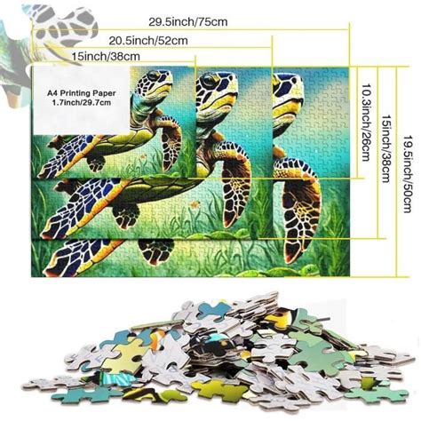 Animaux Marins Puzzles Pour Adolescents Adultes Pieces Dessin Anim