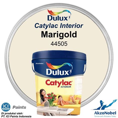 Jual CAT TEMBOK INTERIOR EXTERIOR DULUX CATYLAC MARIGOLD 44505 5 KG