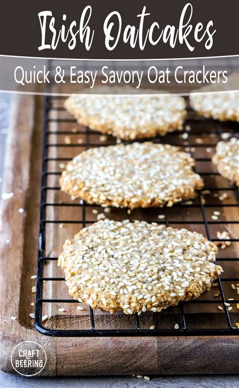 Savory Oatcakes Aka Irish Oat Crackers In 2021 Oat Cakes Food