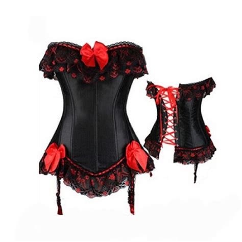 Sexy Bustier Waist Corset Top Lace Up Women Steampunk Basques Lingerie Size Ebay