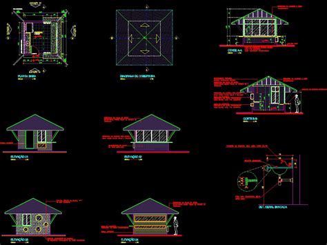 Kiosk details in AutoCAD | CAD download (111.67 KB) | Bibliocad