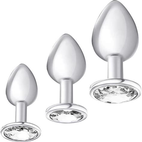 3 Plugs Anals En Acier Lot Plug Anal Homme Plug Anus Femme Débutante