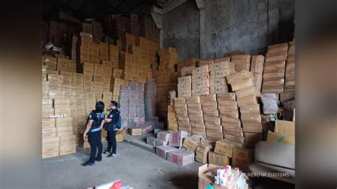 Higit 1 B Halaga Ng Smuggled Na Sigarilyo Nakumpiska Ng Bureau Of