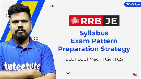 RRB JE Syllabus Exam Pattern Preparation Strategy EEE ECE Mech