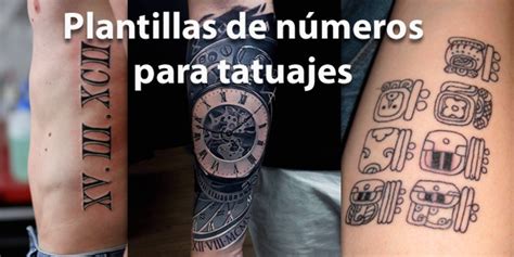 Plantillas Tipos De Numeros Romanos Para Tatuajes