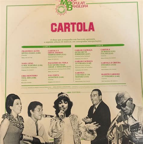 LP História Da Música Popular Brasileira Cartola Colecionadores