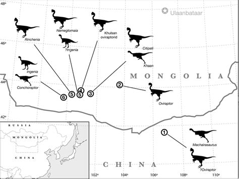 Text Fig 1 Map Of The Gobi Desert Showing The Provenance Of Different