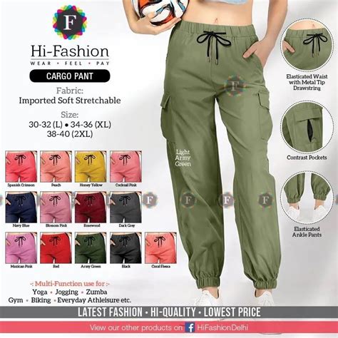 Women Cargo Pant Waist Size 30 0 At Rs 370 Piece In New Delhi Id