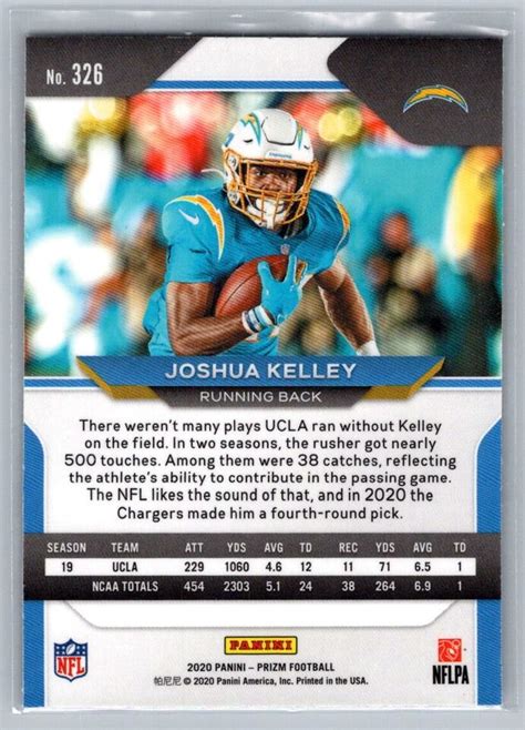 2020 Panini Prizm 326 Joshua Kelley EBay