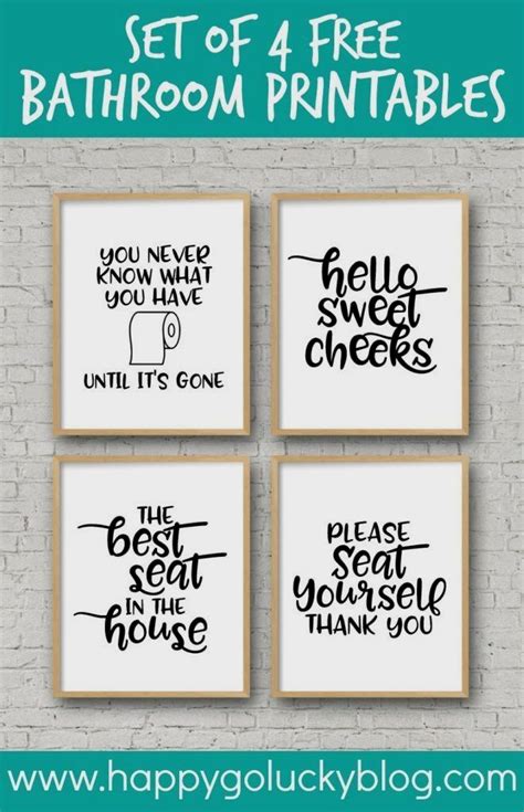 Printable Pdf Free Printable Bathroom Signs