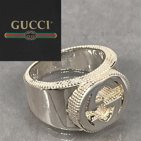 45％割引【限定特価】 【磨き済】gucci グッチ リング 指輪 インターロッキングg ロゴ リング アクセサリー Otaonarena