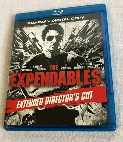 The Expendables Extended Directors Cut Blu Ray Sylvester Stallone Dolph