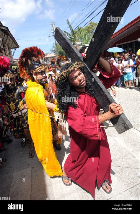 Philippines Easter Procession At Moriones Festival On Good Friday