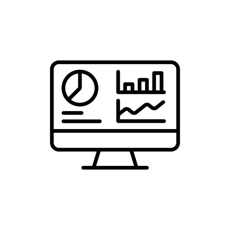 Eps10 Dashboard Admin Black Line Art Icon Simple Outline Style User