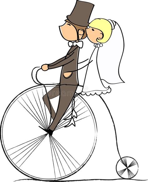 Set Cartoon Bride And Groom Vector Stock Vector Illustration Of Marry