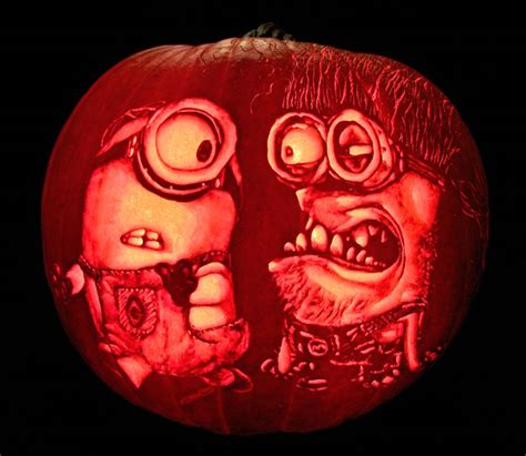 Minions Pumpkin Carving from Despicable Me 2 | Pumpkin carving, Minion pumpkin carving, Homemade ...