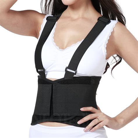 Light Back Brace With Suspenders For Women Support Belt For Lower Back Pain