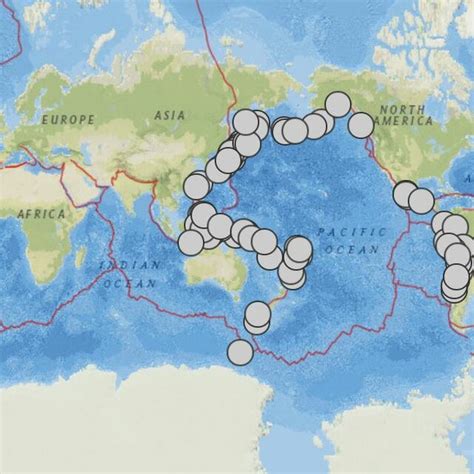 The Distribution Of Significant Earthquakes 8 Mb Magnitude And Download Scientific Diagram