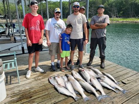 Beaver Lake Striped Bass Fishing Report 07 16 2023 Guided Striper