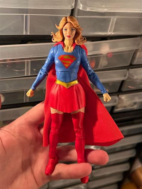 Custom Supergirl Used A Marvel Legends Sue Storm Head Rmcfarlanefigures