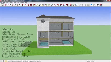 Desain Gedung Walet Rbw 4x7 3 Lantai Dan 2 Rumah Monyet Youtube