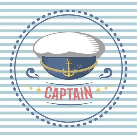 Capitaine Hat Nautique Illustration De Vecteur Illustration Of