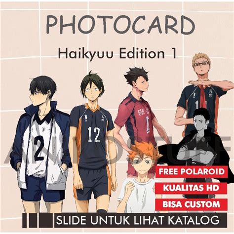 Harga Anime Haikyuu Photocard Terbaru Agustus Biggo Indonesia