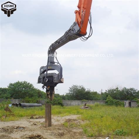 J500 Hydraulic Sheet Pile Driver Vibro Hammer For 35 50 Ton Excavator