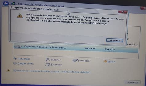 No Se Puede Instalar Windows En Este Disco Disco Comunidad De Soporte Hp 1280772