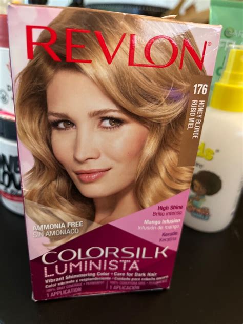 REVLON ColorSilk LUMINISTA Permanent Hair Color 176 HONEY BLONDE EBay