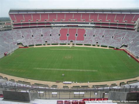 Bryant Denny Stadium Seating Chart With Seat Numbers A Visual