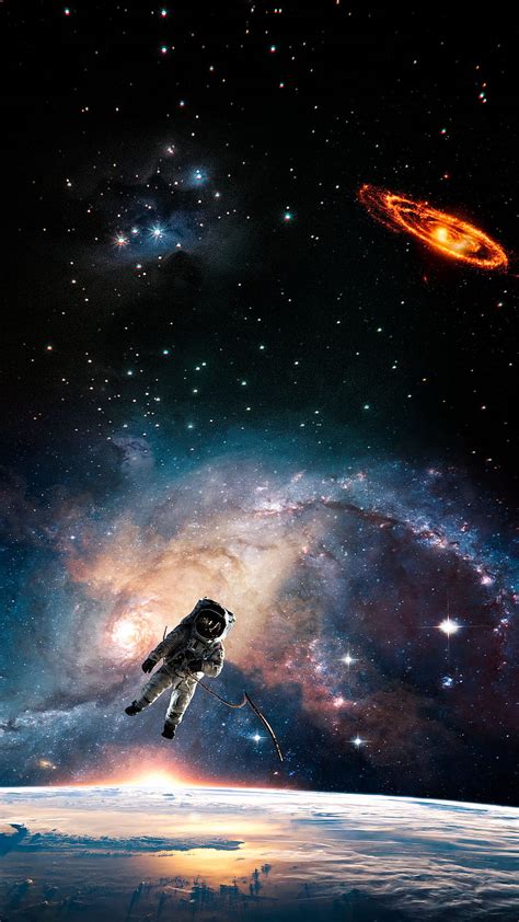 Space Travel, astronaut, falcon, galaxy, space, HD phone wallpaper | Peakpx