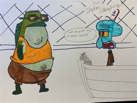 Bubble Bass Orders At The Krusty Krab By Joeysclues On Deviantart