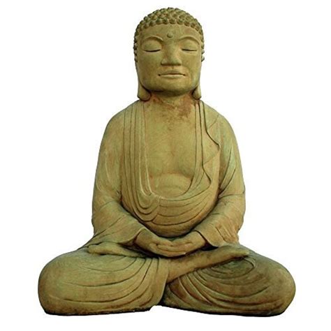 Meditating Buddha Garden Statue 14 High - Etsy