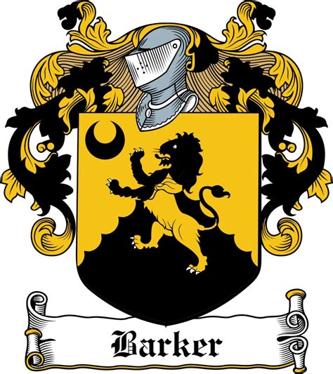 Barker Family Crest / Irish Coat of Arms Image Download - Tradebit