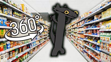 Toothless Dragon Dancing Supermarket In 360° Vr Finding Challenge