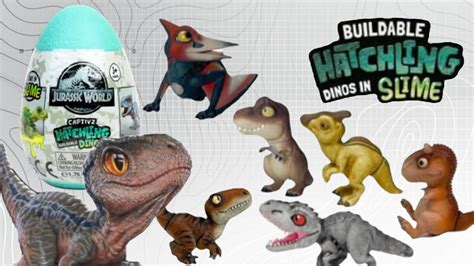 Nuevas Figuras De Jurassic World Captivz Hatchlings Slime Egg