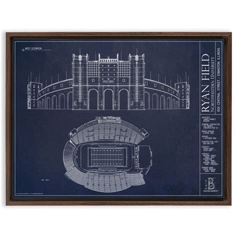 Old Ryan Field - Northwestern Wildcats – Ballpark Blueprints