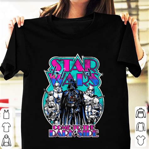 Cool Star Wars Darth Vader Stormtroopers Come To The Dark Side Shirt