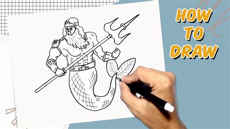 How To Draw Poseidon S Trident Drawing Tutorial For Beginner Artits