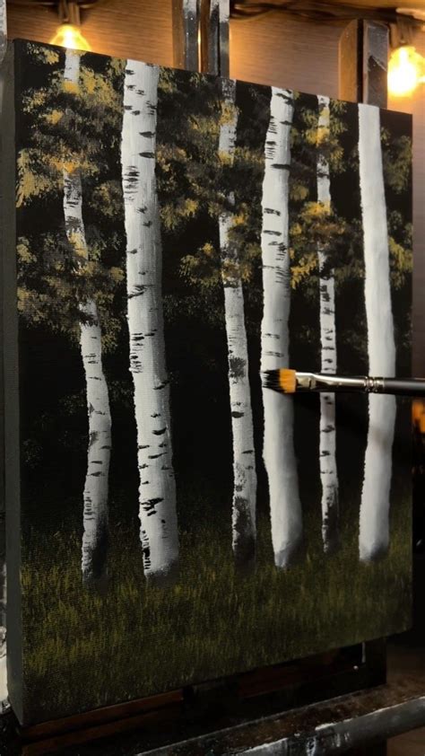 How To Paint Birch Trees Easy Step By Step Painting Tutorial Artofit